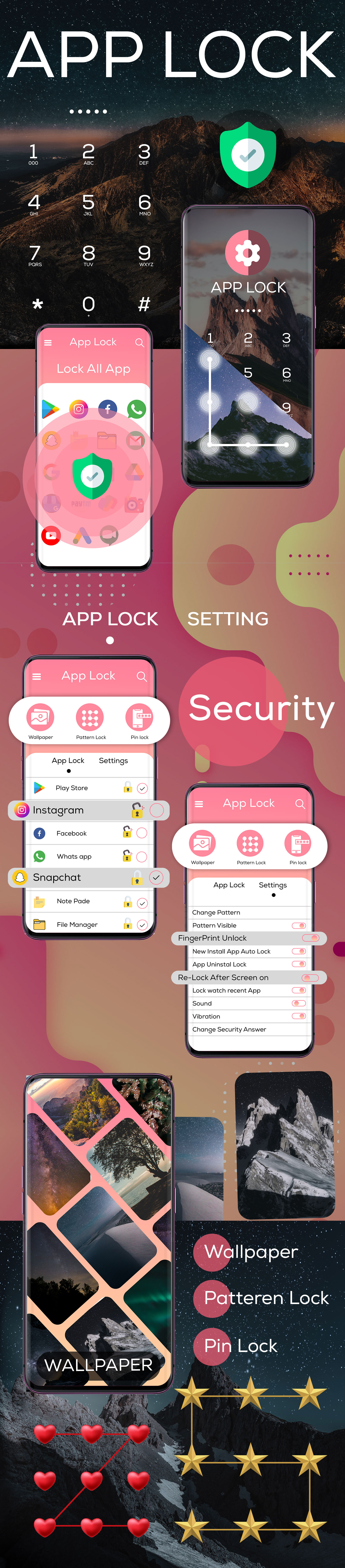 App Lock - Fingerprint Pin and Pattern - Fingerprint Password - Lock Apps - LOCKit - AppLock Master
